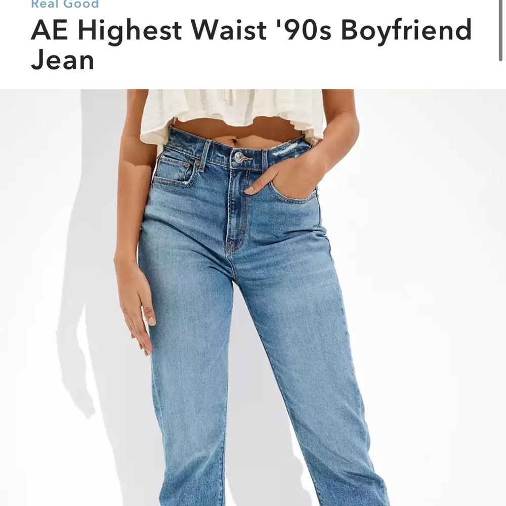 AE Highest Waist '90s Boyfriend Jean size 12 regular